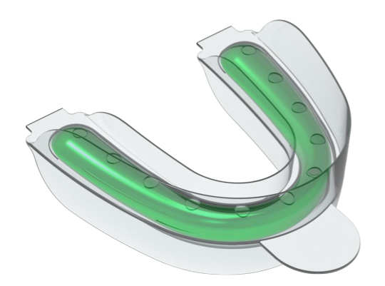 OraTray dental tray with fluoride burst packs